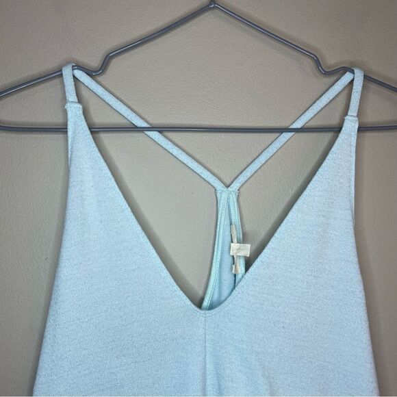 Wilfred Free | Aritzia Light-Blue Racer-Back V-Neck Flowy Tank Top Size XS - Picture 2 of 5